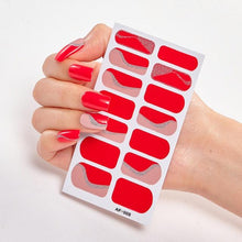 将图片加载到图库查看器,Full Cover Nail Stickers Nail Polish Nail Decoration Nails Sticker Designer Self Adhesive Nail Sticker Creative Nail Art Sticker Sticker Nail Decorations Accessories Metal Curve Stripe Lines Design Letter Nail Sticker Adhesive Decoration Template
