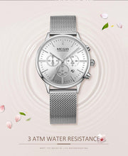 Load image into Gallery viewer, Multifunctional Black Luxury Women Watch Fashion Quartz Business Style Stainless Steel Strap Wrist Watch