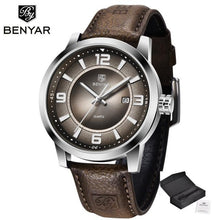 Load image into Gallery viewer, 2021 New Simple Business Quartz Men Wristwatch Luxury Casual Leather Strap Waterproof Watch