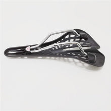 Load image into Gallery viewer, Mountain Super Light Plastic Bicycle Saddle Bike Saddle Seat PVC Cushion Hollow Seat Saddle Ultra Light Cycling Bicycle Seat Saddle Hollow Ergonomic Shock Absorption Water Resistant Protection
