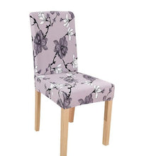 Load image into Gallery viewer, New Chair Covers Spandex Stretch Chair Covers Dining Slipcover Decorative Chair Cover floral For Kitchen Wedding Banquet Hotel Stretch Armless Chair Slipcover for Dining Room Seat Cushion, Spandex Kitchen Parson Chair Protector Cover, Removable & Washable