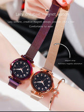 Load image into Gallery viewer, Luxury Simple Women Watches Quartz Magnetic Wristwatch Fashion Starry Sky Design Watch For Women