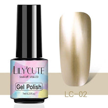 Load image into Gallery viewer, Luxury Metallic Womens Nail Polish Silver Rose Permanent UV Gel Nail Varnish Elegant Luxury Metal Effect More Collor For Girls