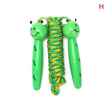 将图片加载到图库查看器,Cute Wood Handle Kids Children Skipping Jump Adjustable Cotton Jump Ropes For Kids Skipping Fitness Rope Wooden Handle Jumping Rope For Children Exercise Workout Activity