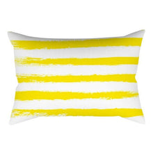 将图片加载到图库查看器,Rectangle Yellow Pillow Case Sofa Car Seat Cushion Cover Home Textile Modern Decorative Geometric Outdoor Pillow Cushion Covers Case For Couch Living Room Fashion Pillowcase 30x50CM