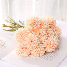 将图片加载到图库查看器,Silk Flower Arrangements Bunch Artificial Flower Bouquet Ball Fake Flowers Home Widding Decoration Valentines Day Gifts