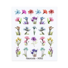 Load image into Gallery viewer, Embossed Nails Sticker 3D Flower Leaves Slider Water Transfer Nail Decals for Nail Art Transfer Sticker 3D Wave Design Decoration for Women Girls Art Stickers Decal Decoration Metallic Curve Strip Line Nail Decor