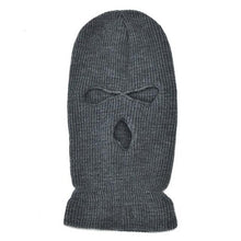 Load image into Gallery viewer, Ski Mask Knitted Face Cover Winter Balaclava Full Face Mask for Winter Outdoor Sports Winter Three 3 Hole Balaclava Knit Hat Ski Mask 3-Hole Knit Hat Full Face Cover Balaclava Hats Funny Party Embroidery Beanies Caps Hole Knitted Full Face Cover