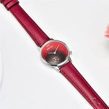 Load image into Gallery viewer, New Red Women Fashion Watch Quartz Luxury Leather Strap Analog Waterproof And Scratch Resistant Watches Excellent Gift For Women