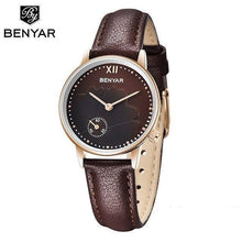 Load image into Gallery viewer, New Red Women Fashion Watch Quartz Luxury Leather Strap Analog Waterproof And Scratch Resistant Watches Excellent Gift For Women
