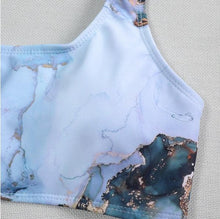 将图片加载到图库查看器,High Waist Bikini Leopard Bikini Women Push Up Swimsuit Women's Leopard Print Swimsuits High Waist Bikini Set 2 Piece Bathing Suits Women Printed Swimwear Tie Dye Summer Swim Beachwear