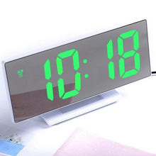 Load image into Gallery viewer, Digital Alarm Clock LED Digital Display Dual Alarm with USB Charger Port 0-100 Dimmer for Seniors Simple Bedside Big Number Alarm Clocks for Bedrooms LED Mirror Electronic Alarm Clocks Large LCD Display Digital Table Clock with Calendar Temperature