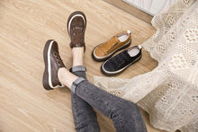 将图片加载到图库查看器,Luxury Leather Womens Sneakers Spring Shoes New Genuine Leather Casual Women Fashion Flat Girl Student Shoes Comfortable Women's Casual Flats Elegant Soft Walking Sneakers