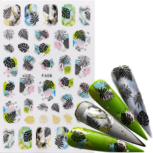 Load image into Gallery viewer, 3D Nail Slider Black Russia Letter Sticker Decals Flamingo Design Adhesive Manicure Tips Nail Art Decorations Accessories Sliders Manicure Decoration 3D Nail Supplies Holographic Decals Transfer Sliders Nail Design Manicures Nail Self-Adhesive Sticker