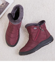 Load image into Gallery viewer, Women Boots Fashion Waterproof Snow Boots For Winter Casual Lightweight Ankle Warm Winter Boots Fur Lined Warm Ankle Boots Slip On Waterproof Shoes Comfortable Soft Design For Female