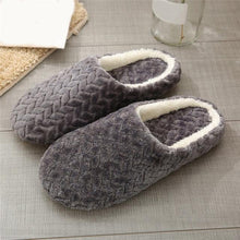 将图片加载到图库查看器,Soft Slipper Womens Home Plush House Winter Warm Slippers Soft Indoors Bedroom Slippers With Memory Foam Comfortable Slip On House Shoes Warm Fur Lined Slippers