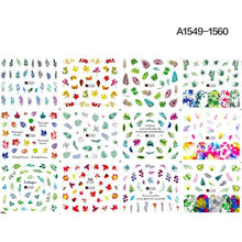 将图片加载到图库查看器,New Geometric Letter Nail Sticker Water Slider Winter Decal Christmas New Year Gift Nail Slider Temporary Tattoos Women Nail Art Stickers Water Transfer Decals Design Nail Art Supplies Manicure Acrylic Nail Foil Stencils Decorations