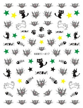Load image into Gallery viewer, Newest Cats 3D Nail Art Sticker Decal Template Nail Tool Decorations Cute Nail Stickers for Kids and Little Girls Sheets Self Adhesive Nail Art Stickers 3D Animal Nail Decals Nail Art Decoration Set Including Cat Dog Strawberry Bear Chick Bunny Pat