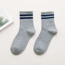 Load image into Gallery viewer, Fashion Socks Cotton Rainbow Color Black And White Christmas Gift Classic Warm Casual Tide Harajuku Funny Cute Pop Korean Socks Short Socks For Men And Women