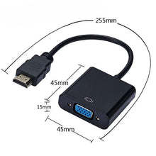 Load image into Gallery viewer, HD 1080P HDMI Compatible To VGA Adapter Converter Cable Gold-Plated HDMI to VGA Adapter For Laptop TV To Projector Display HDTV