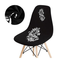 Load image into Gallery viewer, Avangarde Style Printed Seat Cover For Shell Chair Armless Shell Chair Cover Banquet Home Slipcover Elastic Removable Stretch High Back For Sofa Armchairs