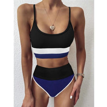 将图片加载到图库查看器,Female Push Up Swimsuit Modern Swimwear For Women Bikinis High Waist Bikini Set Solid Bikini 2 Piece Swimsuit Bathing Suits Women Bathing Suit High Waist Bikini Set Sport Wear Swimming Suit Bikini