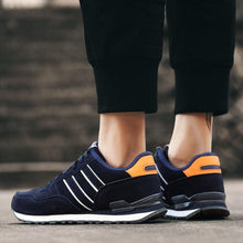 Load image into Gallery viewer, Blue Mens Casual Shoes Comfortable Sneakers Artificial Leather Male Spring Flats Trainers Outdoor Mens Casual Sports High Quality Sneaker Sport Walking Fashion Sneakers