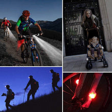 将图片加载到图库查看器,Mini Silicone Bicycle Front Rear Light Set 3 Modes Waterproof Mountain Road Bike Cycling Headlight Tail Warning Lamp Front And Rear Silicone LED Bike Headlight And Taillight Waterproof And Safety Road Mountain Bike Lights