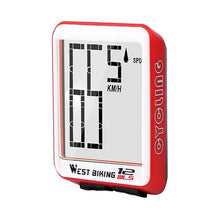 Load image into Gallery viewer, Big Wireless Bike Computer Bicycle Speedometer Waterproof LCD Stopwatch Backlight Automatic Wake-Up And Multi-Functions Odometer Wireless Waterproof Cycle Bike Computer With Large LCD Display