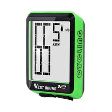 Load image into Gallery viewer, Big Wireless Bike Computer Bicycle Speedometer Waterproof LCD Stopwatch Backlight Automatic Wake-Up And Multi-Functions Odometer Wireless Waterproof Cycle Bike Computer With Large LCD Display