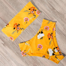 Load image into Gallery viewer, Solid Bikini Set Swimsuit Women Bikini Swimwear Female Halter Top Bathing Suit Swimming Wear Bikini High Cut Swimsuit High Waist Plus Size Summer Swimwear
