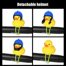 Load image into Gallery viewer, Yellow Small Bike Duck Bicycle Bell Luminous Normal Duck Ducky Bicycle Airscrew Helmet Wind Motor Riding Cycling Lights Horn Rubber Duck Helmet Bike Horn Bell Car Decoration Bicycle Horn