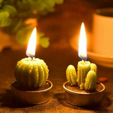 将图片加载到图库查看器,Mini Delicate Succulent Plants Candles Cactus Tea light Candles Handmade Delicate Succulent Cactus Candles Flameless Aromatherapy Candles For Birthday Party Wedding Spa Handmade Aromatherapy Candles For Birthday Party Wedding Home Decor Plant Candle