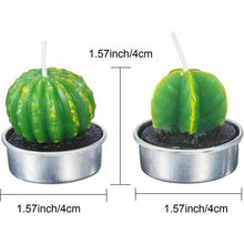 将图片加载到图库查看器,Mini Delicate Succulent Plants Candles Cactus Tea light Candles Handmade Delicate Succulent Cactus Candles Flameless Aromatherapy Candles For Birthday Party Wedding Spa Handmade Aromatherapy Candles For Birthday Party Wedding Home Decor Plant Candle
