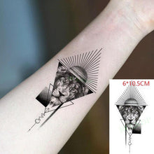 Load image into Gallery viewer, Elegant Black Waterproof Temporary Tattoo Stickers Moon Hill Modern Body Art Stickers Hand Foot High Quality For Womens