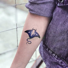 将图片加载到图库查看器,Elegant Waterproof Tattoo Sticker Sun Moon Fake Tatto Fashion Moon Temporary Fun Sun Wave Magic Tatoos For Womens Mens