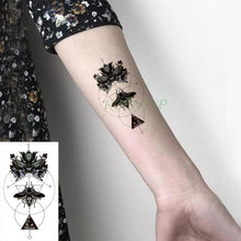 将图片加载到图库查看器,Elegant Waterproof Tattoo Sticker Sun Moon Fake Tatto Fashion Moon Temporary Fun Sun Wave Magic Tatoos For Womens Mens
