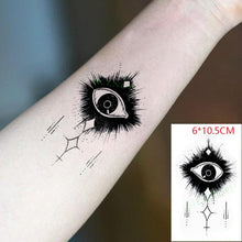 将图片加载到图库查看器,Elegant Waterproof Tattoo Sticker Sun Moon Fake Tatto Fashion Moon Temporary Fun Sun Wave Magic Tatoos For Womens Mens