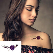 将图片加载到图库查看器,Elegant Waterproof Tattoo Sticker Sun Moon Fake Tatto Fashion Moon Temporary Fun Sun Wave Magic Tatoos For Womens Mens