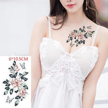 Load image into Gallery viewer, Elegant Waterproof Temporary Tattoo Sticker Cat Fox Flash Tatoo Neck Hand Modern Tattoo Stickers Butterflies Cats For Womens