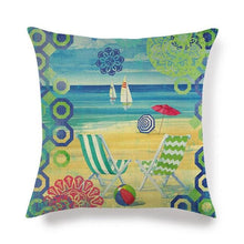 Load image into Gallery viewer, Pillowcase Sofa Cushion Cover Decoration Linen Pillow Case Higher Quality Marine Sea Life Pillow Covers Cases Super Soft Square Cushion Decorative Pillow Pattern Sofa Pillow Cover Couch Pillow 45x45CM