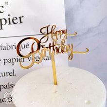 Load image into Gallery viewer, Acrylic One Cake Topper Top Cake One Cake Topper Birthday Cake Topper Double Sided For Anniversaries And Parties Birthday Party Cupcake Toppers Flags Wedding Baby Shower Supplies Lovely Baking Dessert Decorations