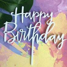 Load image into Gallery viewer, Acrylic One Cake Topper Top Cake One Cake Topper Birthday Cake Topper Double Sided For Anniversaries And Parties Birthday Party Cupcake Toppers Flags Wedding Baby Shower Supplies Lovely Baking Dessert Decorations