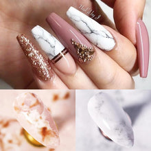 将图片加载到图库查看器,Nail Foils Marble Flower Series Iridescent Nail Art Transfer Sticker Paper Slider Nail Water Decal Design Manicures Decorations Art Manicures Decoration New Gold Nail Transfer Foils for Nail Arts Nails Supply Holographic Effect Nail Art Foil Stickers Hol