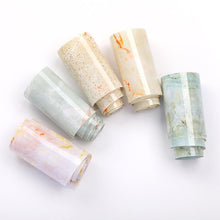 将图片加载到图库查看器,Nail Foils Marble Flower Series Iridescent Nail Art Transfer Sticker Paper Slider Nail Water Decal Design Manicures Decorations Art Manicures Decoration New Gold Nail Transfer Foils for Nail Arts Nails Supply Holographic Effect Nail Art Foil Stickers Hol