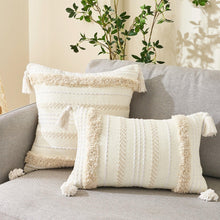 Load image into Gallery viewer, Cushion Cover Cotton Linen Pillowcase Tufted Beige Decorative Fashionable Cotton Hand-Woven Throw Pillow Covers Tufted Pillow Covers Bedroom Throw Pillow Cushion For Bed Home