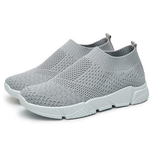 将图片加载到图库查看器,Women Slip On White Sneakers Vulcanize Shoes Super Light Women Casual Breathable Walking Shoes Lightweight Running Shoes Mesh Workout Casual Espadrilles Sports Sneakers