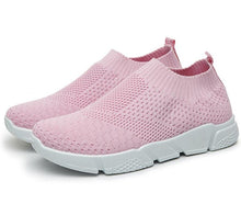 将图片加载到图库查看器,Women Slip On White Sneakers Vulcanize Shoes Super Light Women Casual Breathable Walking Shoes Lightweight Running Shoes Mesh Workout Casual Espadrilles Sports Sneakers