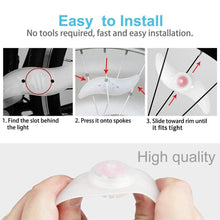 Load image into Gallery viewer, Waterproof Bicycle Spoke Light 3 Lighting Mode LED Bike Wheel Warning Light Colorful LED Bike Wheel Light Waterproof Easy Install Bicycles Wheel Spoke LED Lights With 3 Modes For Bicycle Present For Kids Teens Boys Girls Men Women