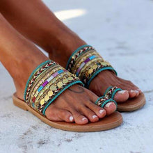 将图片加载到图库查看器,Women Sandals Flip-Flops Handmade Style Flip Flop Sandals Streetwear Fashion Shoes Women Flat Clip Toe Casual Floral Beach Flip Flop Comfy Shoes Summer Elegant Toe Ring Sandals